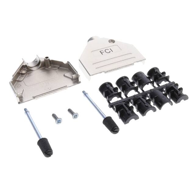 8655MH2501BKLF Amphenol ICC (FCI)  Capots de connecteurs D-Sub en forme de D